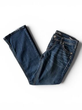 Size 31W x 31L Silver Aiko Bootcut Mid Rise Denim Jeans